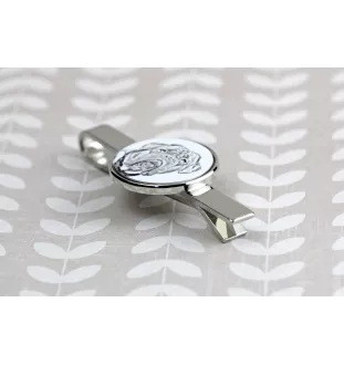 Dogue de Bordeaux, French Mastiff, Bordeauxdog - tie clip with a dog, personalized tie clip, a unique gift for a man from the Art-Dog brand