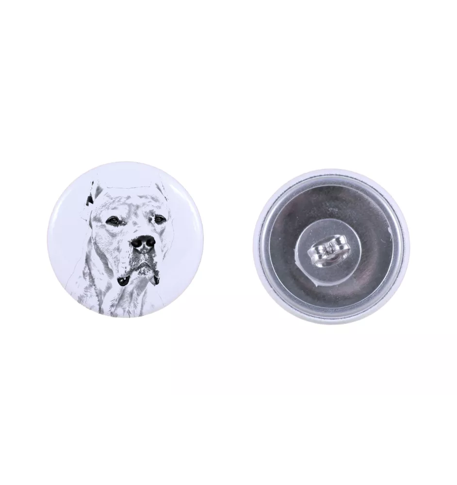 Dogo Argentino - unique dog earrings, your pet on a keychain, Art-Dog's own brand