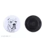 Dogue argentin, Dogo argentino - aimant avec un œil de chien, exceptionnellement léger, aimant puissant, produit fabriqué à la main par la marque Art-Dog