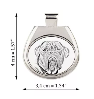 Dogue de Bordeaux - collier avec chien, pendentif personnalisé avec photo, collier unique pour femmes et hommes de la marque Art-Dog