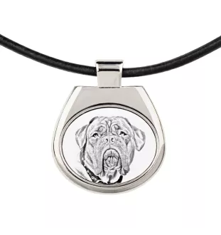 Dog z Bordeaux zawieszka naszyjnik z psem Art-Dog