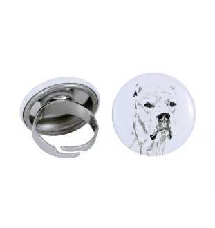 Dogue argentin, Dogo argentino - bijoux pour femmes avec l'image d'un chien, produit fait à la main, possibilité d'ajouter sa propre photo, marque Art-Dog