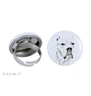 Argentinische Dogge, Dogo Argentino - Damen Schmuck mit dem Bild eines Hundes, handgefertigtes Produkt, Möglichkeit, Ihr eigenes Foto hinzuzufügen, Marke Art-Dog