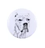 Dogue argentin, Dogo argentino - bijoux pour femmes avec l'image d'un chien, produit fait à la main, possibilité d'ajouter sa propre photo, marque Art-Dog