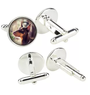 Dobermann, Doberman Pinscher, Dobie - cufflinks in a box, handmade jewelry, product of the Art-Dog brand