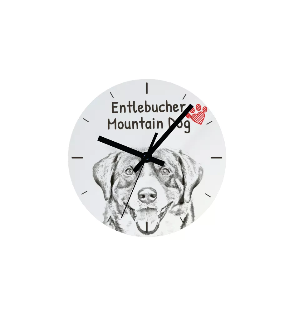 Bordeauxdogge, Dogue de Bordeaux - Wanduhr mit Hund, Regal Uhr mit Druck, personalisierte Hausdekoration von Art-Dog.