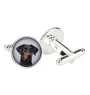 Dobermann, Doberman Pinscher, Dobie II - cufflinks in a box, handmade jewelry, product of the Art-Dog brand