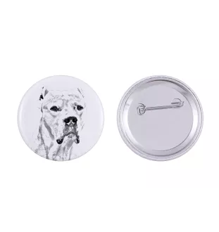 Dogo Argentino - pin with your dog, add your own photo, Art-Dog brand