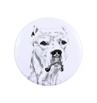 Dogo Argentino - pin with your dog, add your own photo, Art-Dog brand
