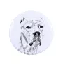 Dogo Argentino - pin with your dog, add your own photo, Art-Dog brand