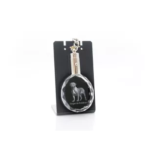 Dogue de Bordeaux, French Mastiff, Bordeauxdog - pendant with a photo of a dog, crystal key ring in a gift box, a unique gift by Art-Dog