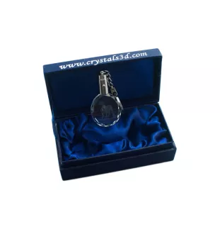 Dogue de Bordeaux, French Mastiff, Bordeauxdog - pendant with a photo of a dog, crystal key ring in a gift box, a unique gift by Art-Dog