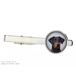 Dobermann II Ärmelknöpfe und Krawatte mit Ihrem Foto, Anzugaccessoire, Herrenschmuck der Marke Art-Dog