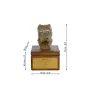 Argentinische Dogge, Dogo Argentino - Eine Ascheurne für Hunde mit einer Statuette, eine kleine Urne für Hunde, eine personalisierte Urne mit dem Porträt eines Hundes von der Marke Art-Dog.