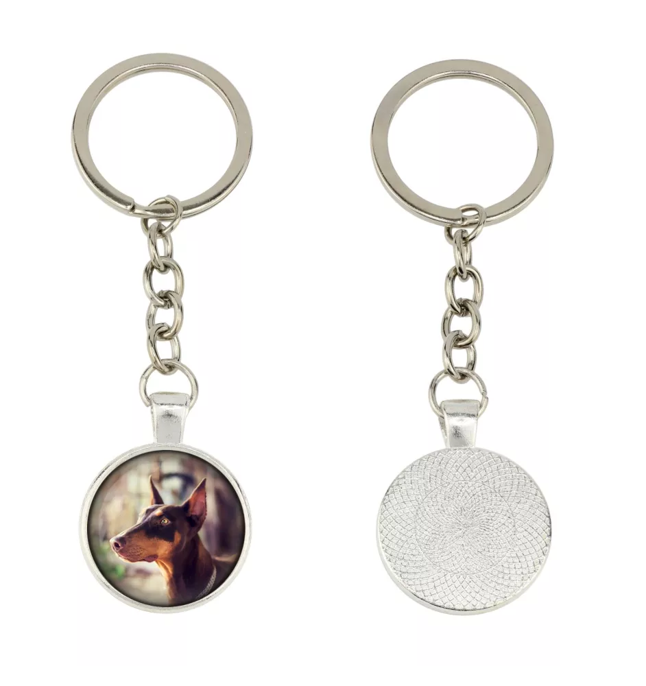 Dobermann, Doberman Pinscher, Dobie - keychain in a box, own photo, keychain pendant from Art-Dog brand