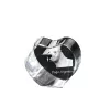 Dogue argentin, Dogo argentino - une photo de chien dans un cristal, un cœur en cristal, un cadre photo exceptionnel de la marque Art-Dog