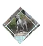 Dogue de Bordeaux, French Mastiff, Bordeauxdog - crystal cube with a photo, photo of a horse in crystal, cubic paperweight from Art-Dog brand