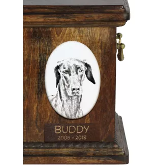 Doberman płyta nagrobna ze zdjęciem psa Art-Dog