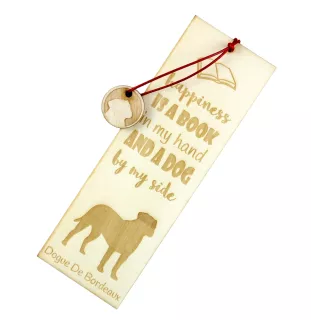 Dogue de Bordeaux, French Mastiff, Bordeauxdog - dog bookmark, personalized bookmark, dog gadget for Art-Dog brand readers