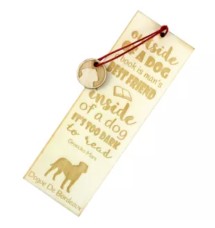 Dogue de Bordeaux, French Mastiff, Bordeauxdog - dog bookmark, personalized bookmark, gift for bookworm from Art-Dog brand