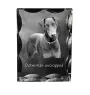 Dobermann I - Kristall mit einem Hundebild, Glasstatuette mit einem Bild, einzigartiger Bilderrahmen der Marke Art-Dog