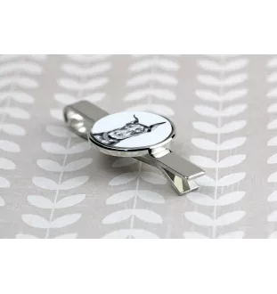 Dobermann, Doberman Pinscher, Dobie I - tie clip with a dog, personalized tie clip, a unique gift for a man from the Art-Dog brand