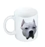 Dogo Argentino - cup with a geometric dog image and the inscription Art-Dog