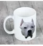 Dogo Argentino - cup with a geometric dog image and the inscription Art-Dog