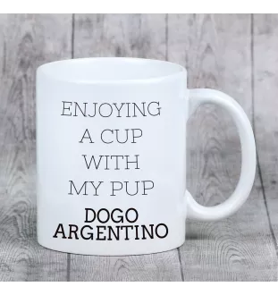 Dog argentyński kubek geometryczny Art-Dog