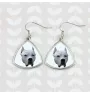 Dogo Argentino - earrings with a picture and the inscription geometric dog Art-Dog