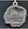 Dogue de Bordeaux I - un collier avec un chien, un pendentif de chien sur une chaîne en argent, un bijou unique de la marque Art-Dog