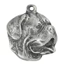 Dogue de Bordeaux I - un collier avec un chien, un pendentif de chien sur une chaîne en argent, un bijou unique de la marque Art-Dog