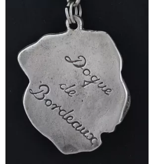 Dogue de Bordeaux, French Mastiff, Bordeauxdog II - necklace with a dog, dog pendant on a silver chain, unique jewelry from the Art-Dog brand