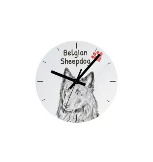 Dobermann I - Wanduhr mit Hund, Regal Uhr mit Druck, personalisierte Hausdekoration von Art-Dog.