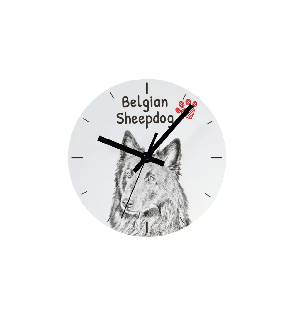 Dobermann I - Wanduhr mit Hund, Regal Uhr mit Druck, personalisierte Hausdekoration von Art-Dog.