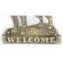 Dogue de Bordeaux - une plaque de porte avec un chien, une plaque de bienvenue en laiton, une enseigne exceptionnelle avec l'inscription Welcome de la marque Art-Dog