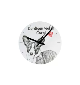 Dobermann, Doberman Pinscher, Dobie - wall clock with a dog, shelf clock with a print, personalized home decoration from the Art-Dog brand