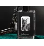 Dobermann, Doberman Pinscher, Dobie - Crystal key ring with dog photo, illuminated key ring, unique gift by Art-Dog brand