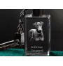 Dobermann I - Schlüsselanhänger aus Kristall mit Hundefoto, beleuchteter Schlüsselanhänger, einzigartiges Geschenk der Marke Art-Dog