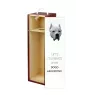 Dogo Argentino - geometric box with a picture and inscription for wine by Art-Dog