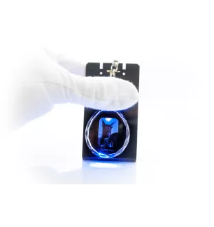 Dobermann - Anhänger mit einem Foto eines Hundes, Schlüsselanhänger aus Kristall in einer Geschenkbox, ein einzigartiges Geschenk von Art-Dog