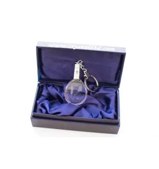 Dobermann, Doberman Pinscher, Dobie - pendant with a photo of a dog, crystal key ring in a gift box, a unique gift by Art-Dog