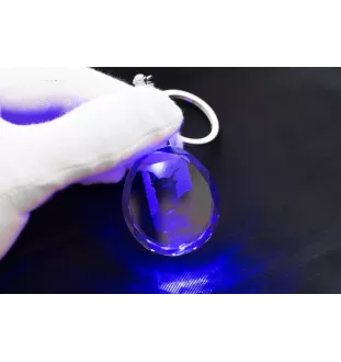 Dobermann - Anhänger mit einem Foto eines Hundes, Schlüsselanhänger aus Kristall in einer Geschenkbox, ein einzigartiges Geschenk von Art-Dog