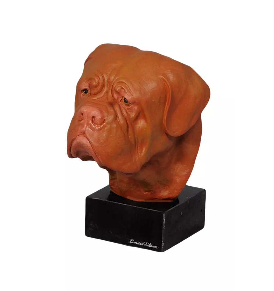 Dogue de Bordeaux, French Mastiff, Bordeauxdog - painted figurine, statue, figure, made by the artist, brand Art-Dog