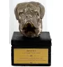 Dogue de Bordeaux - une urne avec une gravure et une sculpture de chien, un dernier adieu, un produit fait à la main de la marque Art-Dog