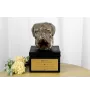 Dogue de Bordeaux - une urne avec une gravure et une sculpture de chien, un dernier adieu, un produit fait à la main de la marque Art-Dog