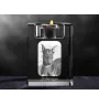 Dobermann, Dobermann Pinscher - Bougeoir avec photo de chien, porte bougie en cristal, cadeau personnalisé par la marque Art-Dog