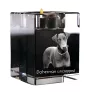 Dobermann I - Kerzenhalter mit Hundefoto, Teelichthalter aus Kristall, personalisiertes Geschenk der Marke Art-Dog