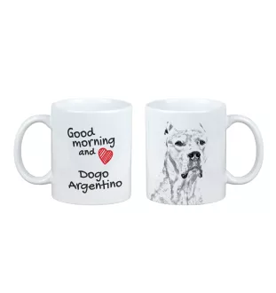 Dogo Argentino - cup with a dog, cup with a photo, personalized gift from the Art-Dog brand