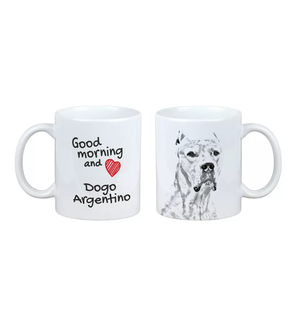 Dogo Argentino - cup with a dog, cup with a photo, personalized gift from the Art-Dog brand